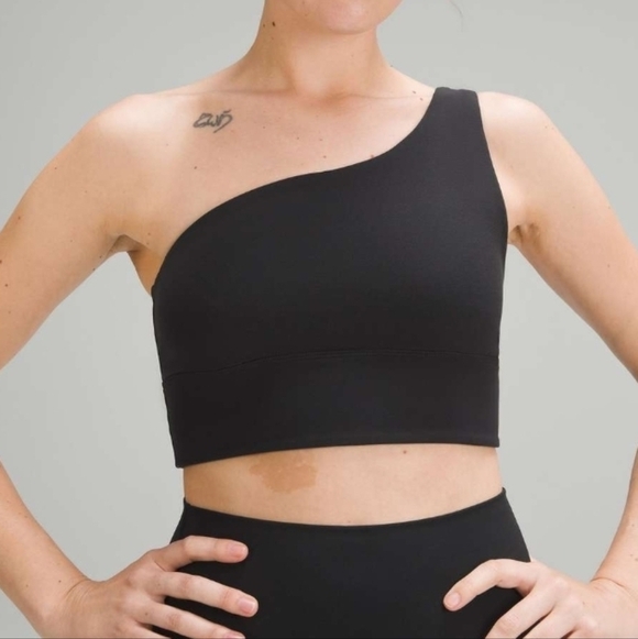 lululemon athletica Other - Lululemon Align Asymmetrical Bra Black Square Dot Light Support A B CUP